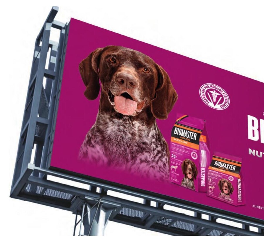Aplicación en vía pública — billboard Biomaster